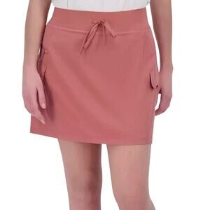 Gerry Women's Red Clay Pull on  Breezy Cargo Skort Tennis Golf  XL